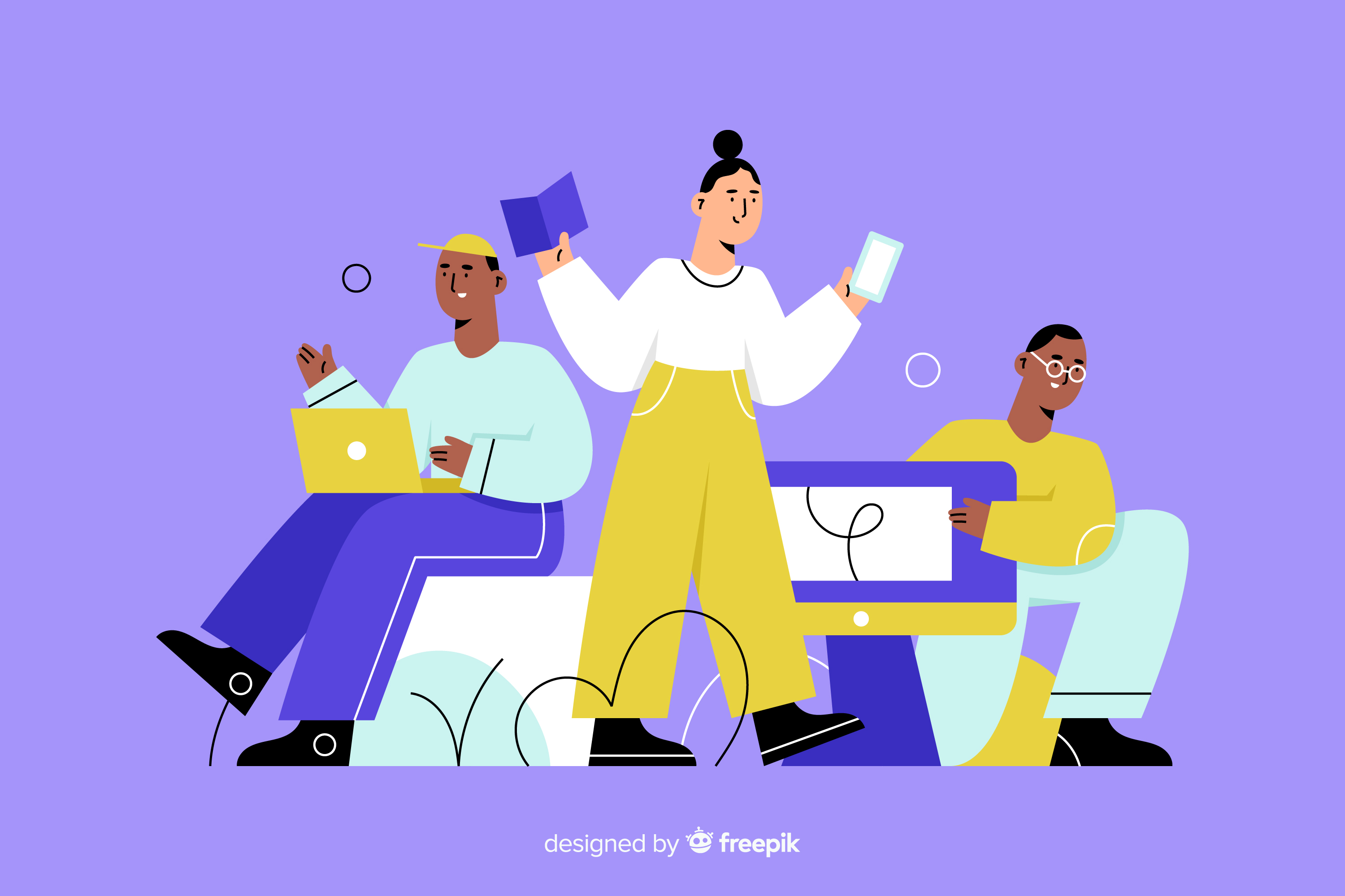 Estudiantes en clase